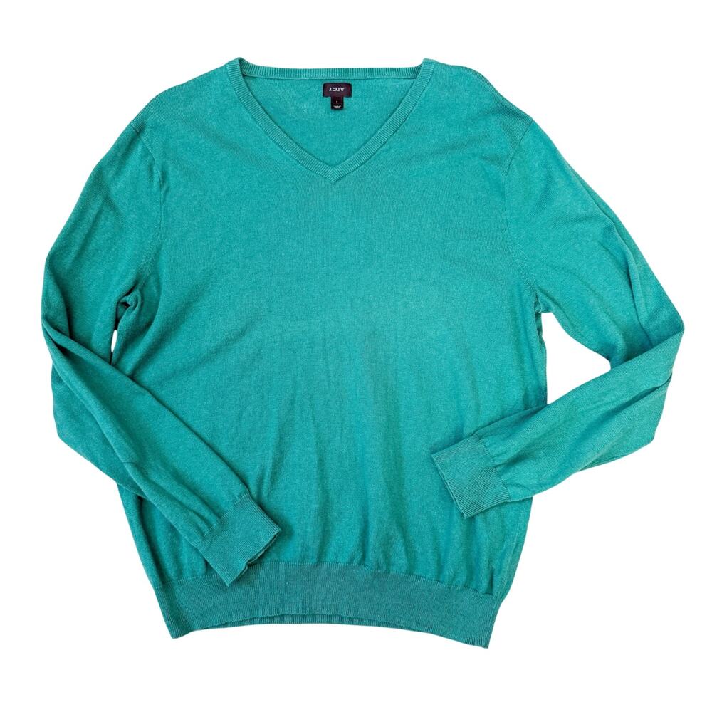J.Crew Men's Cotton/Cashmere V-Neck Sweater Size Large